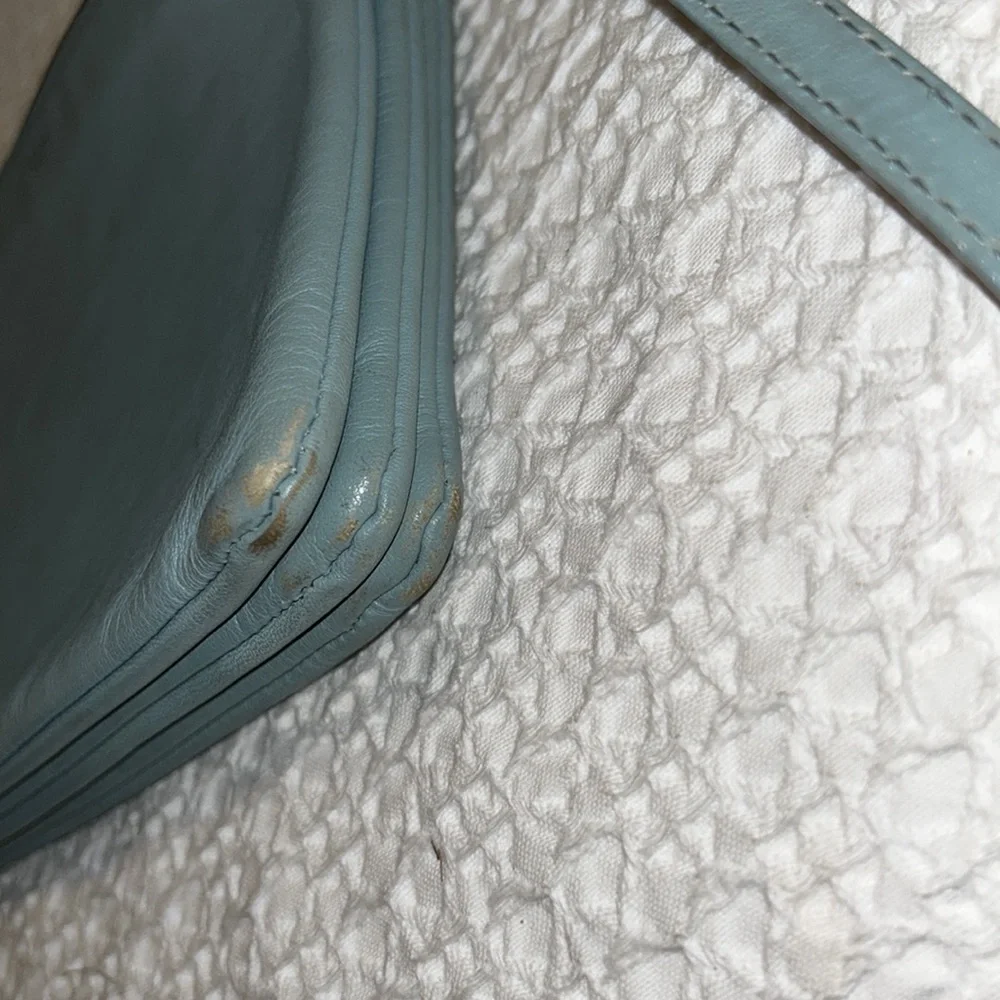 Celine large trio aqua leather Crossbody - Picture 10 of 11